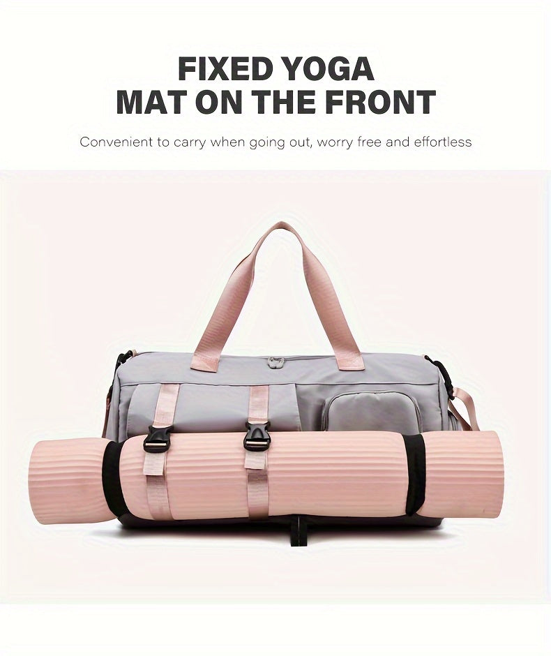Women's Crossbody Bag, Outdoor Sports Fitness Bag, Weekend Luggage Bag, Yoga Bag, Multi-Pocket Short Trip Handbag