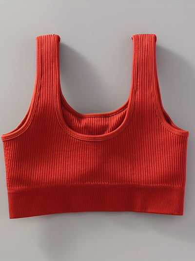 2pcs Women'S Breathable Seamless Yoga Leggings & Bra Set - High-Stretch Ribbed Gym Workout Shorts with Bra, Moisture-Wicking Athletic Outfit for Running, Pilates