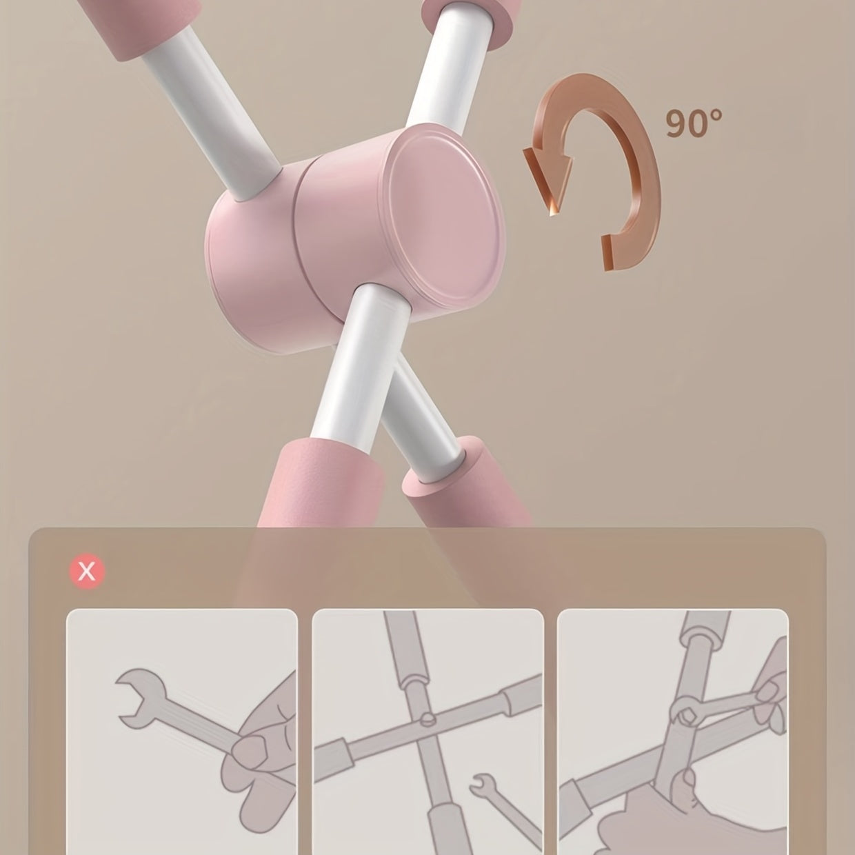 Yoga Stick Zen Yoga Posture Stick with Chest and Back Bar, PP Material, for Pilates and Yoga Exercises