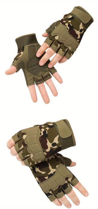[For Men & Women Half-finger Gloves] Half-finger Gloves For Men And Women For Sports, Cycling, Fitness, Outdoor Activities, Fishing
