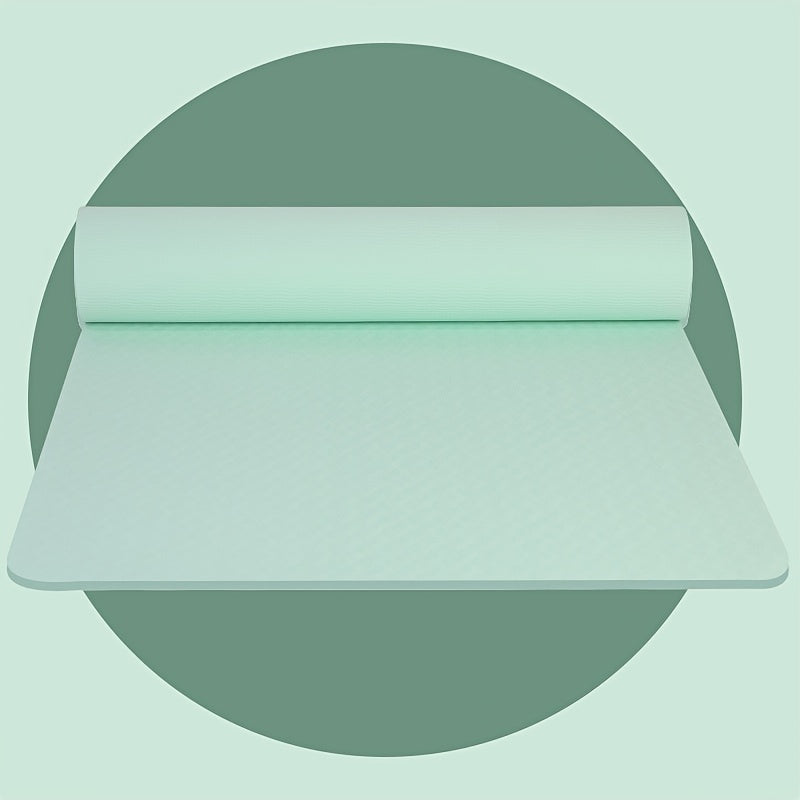1pc Non-Slip TPE Yoga Mat - Lightweight, Quiet Exercise & Fitness Mat for Home Workouts