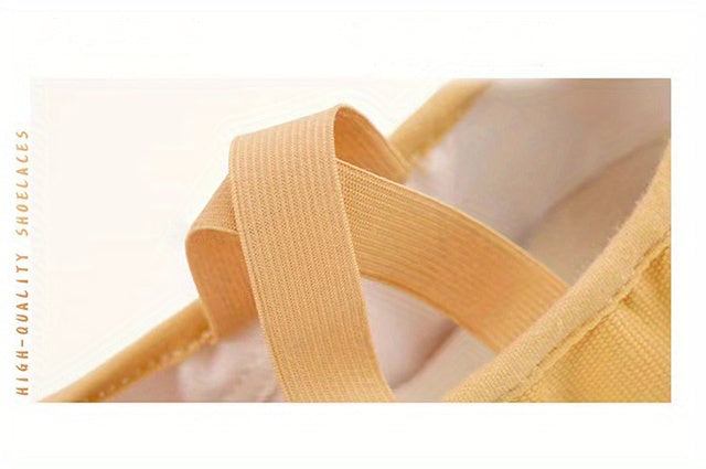 Durable Rubber-Soled Dance Shoes with Heels for Adult Ballet And Yoga Dance.