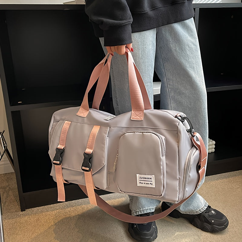 Women's Crossbody Bag, Outdoor Sports Fitness Bag, Weekend Luggage Bag, Yoga Bag, Multi-Pocket Short Trip Handbag