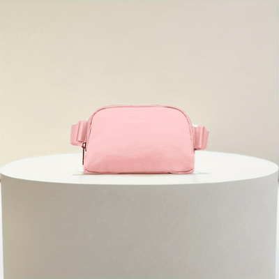 Unisex 1L Adjustable Yoga Waist Pack - High-Quality Nylon with Zipper Closure, Lightweight Crossbody Chest Bag for Travel, Hiking & Casual Sports - Multi-Functional Storage for Phone, Cosmetics, Essentials, Travel Accessory,