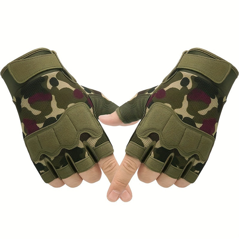 [For Men & Women Half-finger Gloves] Half-finger Gloves For Men And Women For Sports, Cycling, Fitness, Outdoor Activities, Fishing