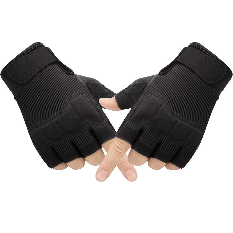 [For Men & Women Half-finger Gloves] Half-finger Gloves For Men And Women For Sports, Cycling, Fitness, Outdoor Activities, Fishing