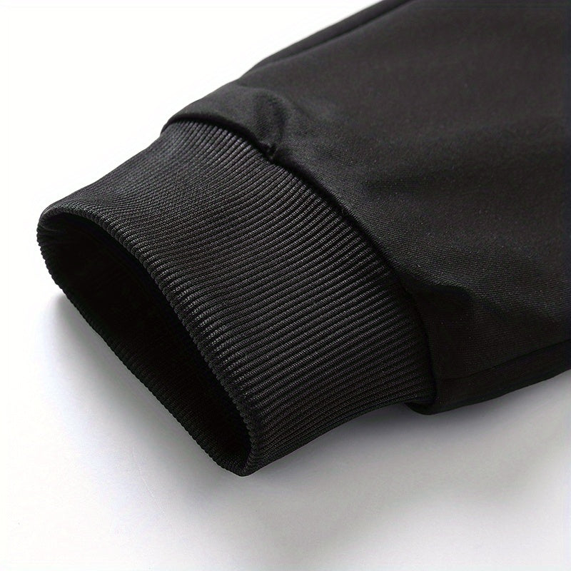 Lightweight Breathable Sports Pants Joggers, Men's Casual Slightly Stretch Zipper Pockets Sweatpants For All Seasons Fitness