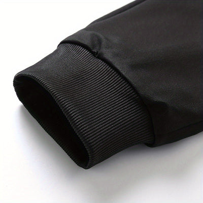 Lightweight Breathable Sports Pants Joggers, Men's Casual Slightly Stretch Zipper Pockets Sweatpants For All Seasons Fitness