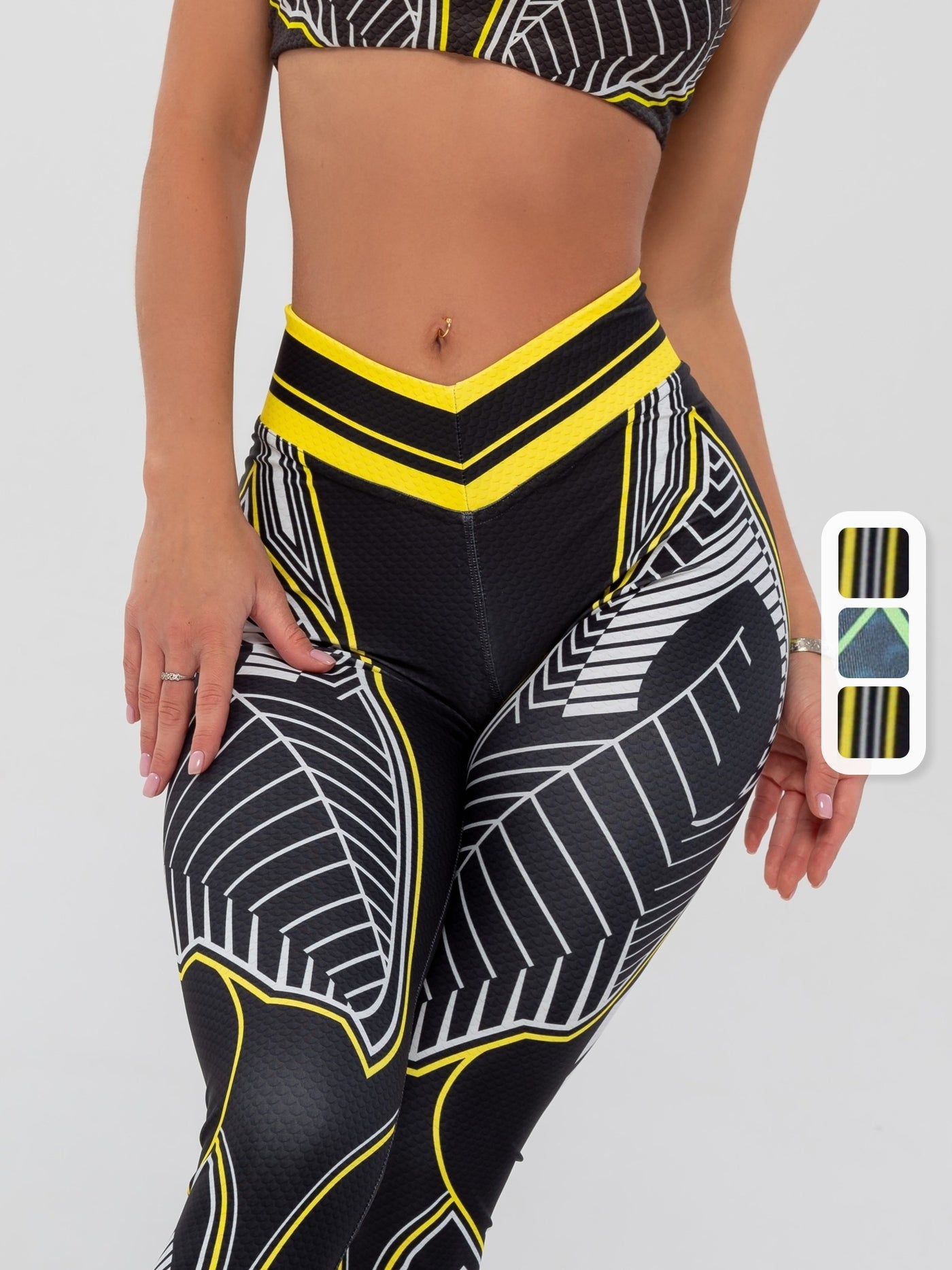 Seamless High Waist Butt Lifting Sweat Absorbing Sports Leggings, Casual Slim Women's Activewear Printed Yoga Tight Pants