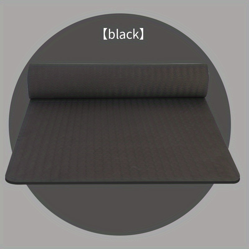 1pc Non-Slip TPE Yoga Mat - Lightweight, Quiet Exercise & Fitness Mat for Home Workouts