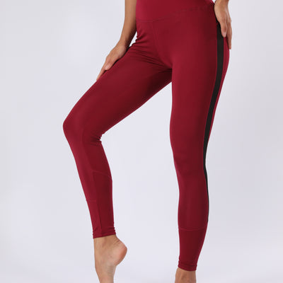 Women'S High Waist Hip Lifting Leggings, Quick Dry Polyester & Spandex Blend, Elastic Waistband, Contrast Mesh Detail, All-Season Sports Yoga Pants, Knit Fabric, 220g/m², Solid Color, Long Length