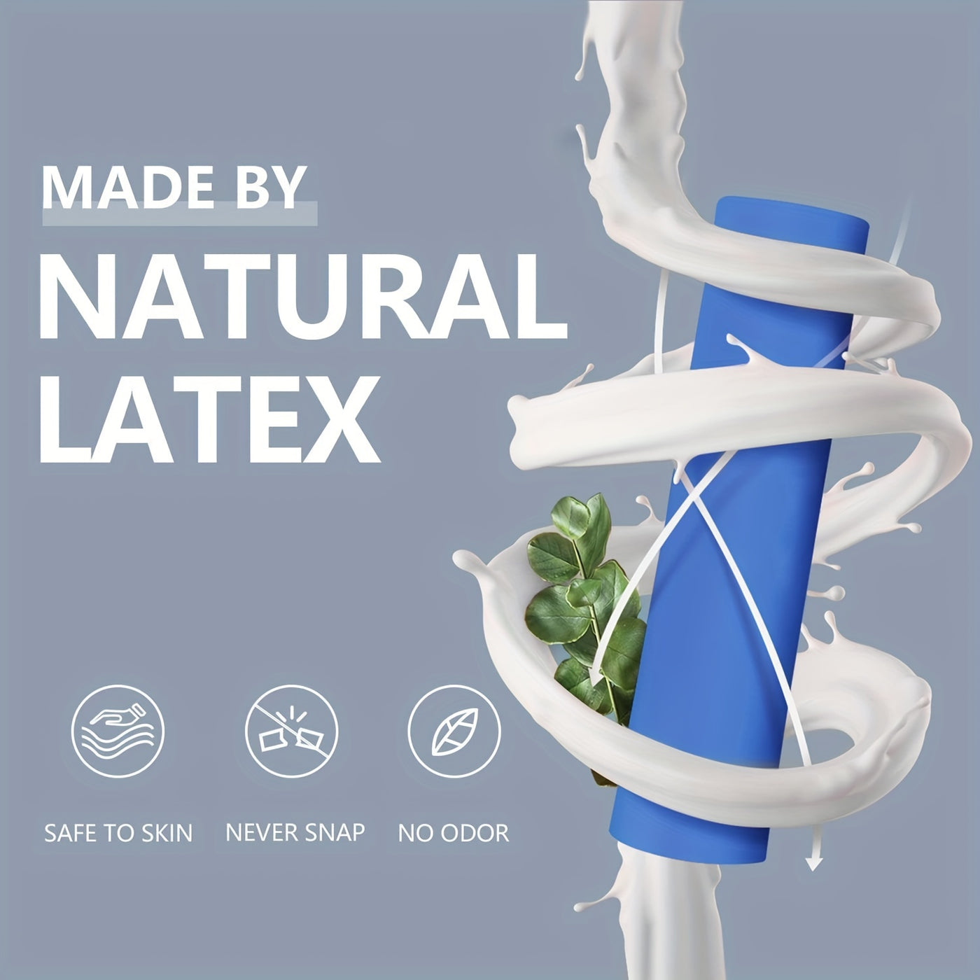 Latex Elastic Resistance Band - 1pc Workout Pilates Band for Gym Home Fitness Exercise