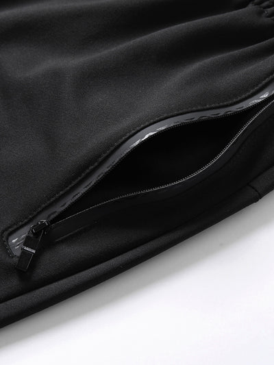 Lightweight Breathable Sports Pants Joggers, Men's Casual Slightly Stretch Zipper Pockets Sweatpants For All Seasons Fitness