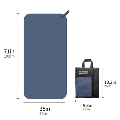 Quick Drying Absorbent 1pc Mutao Microfiber Towel - With Mesh Bag For Camping, Gym Yoga, Backpacking, Hiking