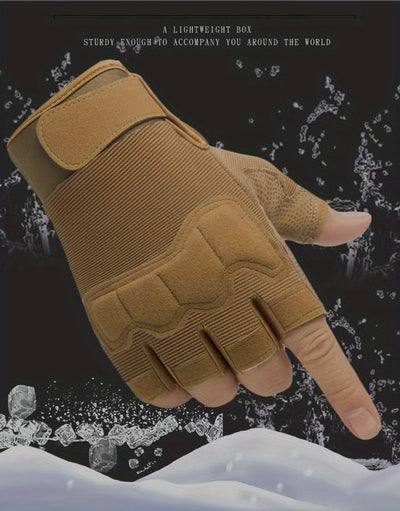 [For Men & Women Half-finger Gloves] Half-finger Gloves For Men And Women For Sports, Cycling, Fitness, Outdoor Activities, Fishing
