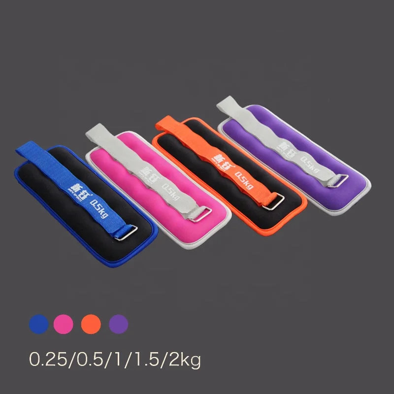 Customizable 0.25kg-2kg Iron and Fabric Fitness Weight for Exercise and Yoga Training Ankle and Wrist Size