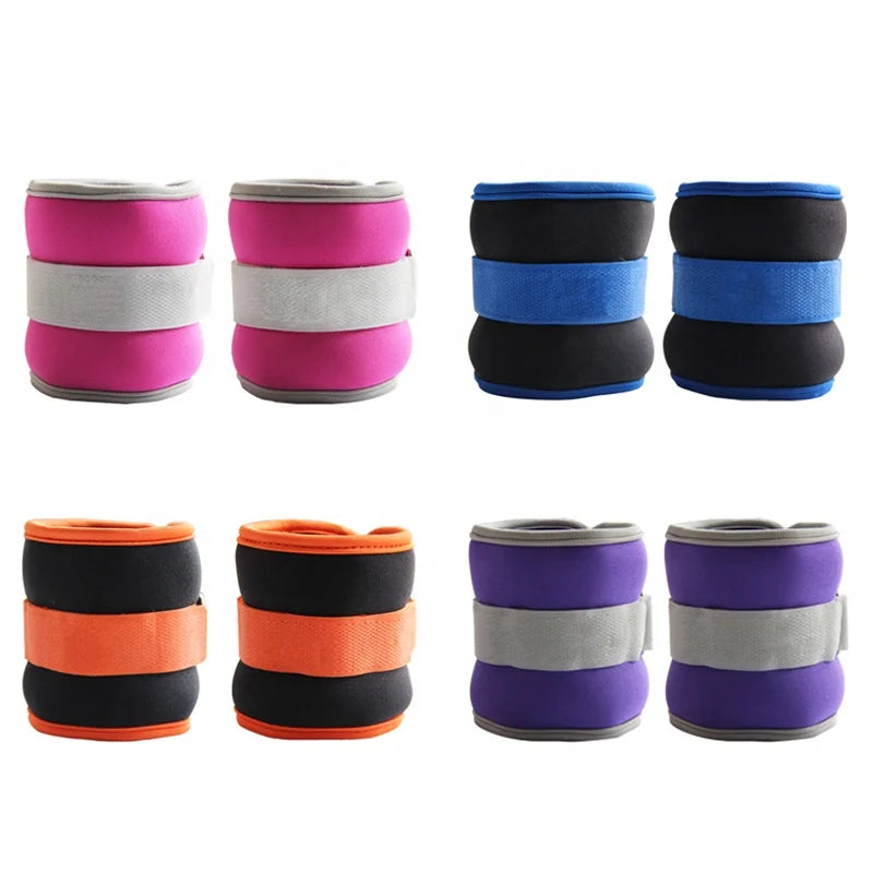 Customizable 0.25kg-2kg Iron and Fabric Fitness Weight for Exercise and Yoga Training Ankle and Wrist Size