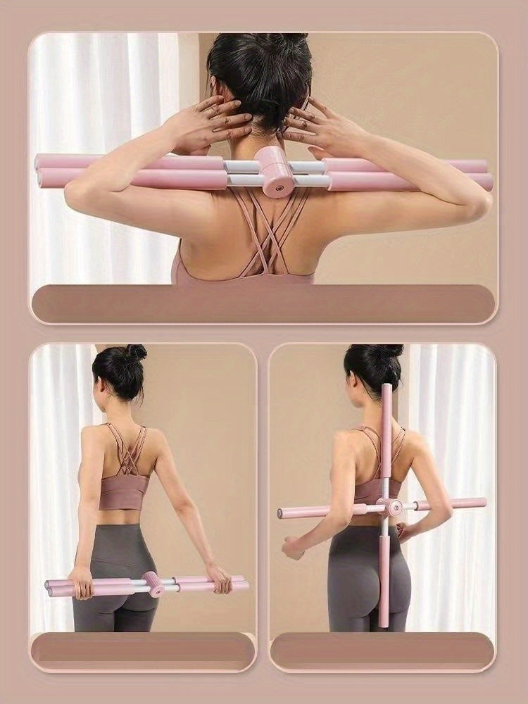 Yoga Stick Zen Yoga Posture Stick with Chest and Back Bar, PP Material, for Pilates and Yoga Exercises