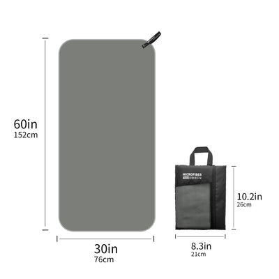 Quick Drying Absorbent 1pc Mutao Microfiber Towel - With Mesh Bag For Camping, Gym Yoga, Backpacking, Hiking