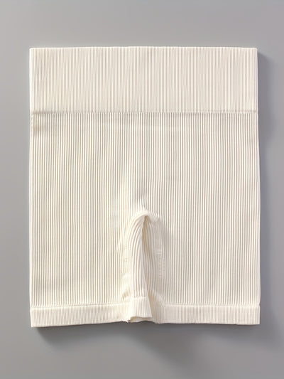 2pcs Women'S Breathable Seamless Yoga Leggings & Bra Set - High-Stretch Ribbed Gym Workout Shorts with Bra, Moisture-Wicking Athletic Outfit for Running, Pilates