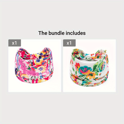 Tie Dye Flower Print Knotted Headband Ladies Sports Widening Fitness Yoga Headband Bundle Boho Style Hairband