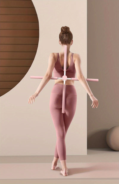 Yoga Stick Zen Yoga Posture Stick with Chest and Back Bar, PP Material, for Pilates and Yoga Exercises