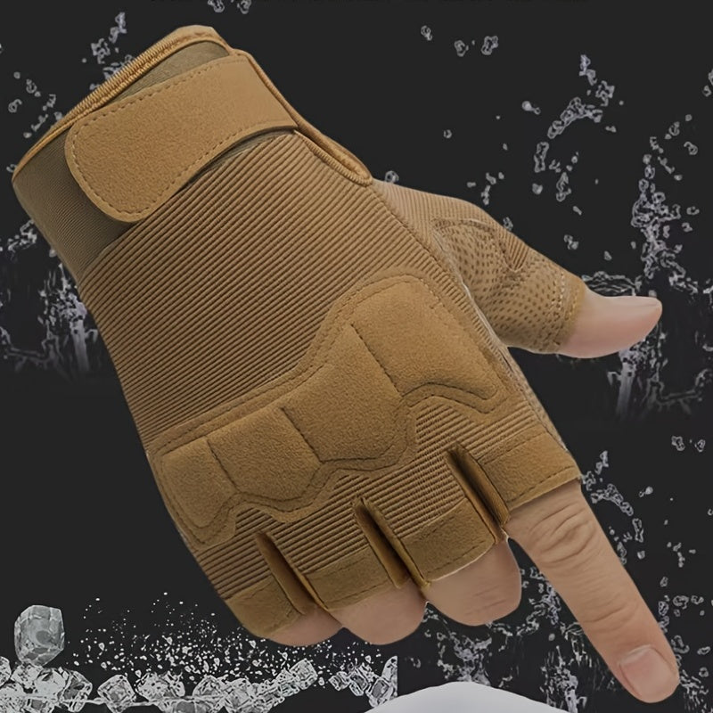 [For Men & Women Half-finger Gloves] Half-finger Gloves For Men And Women For Sports, Cycling, Fitness, Outdoor Activities, Fishing