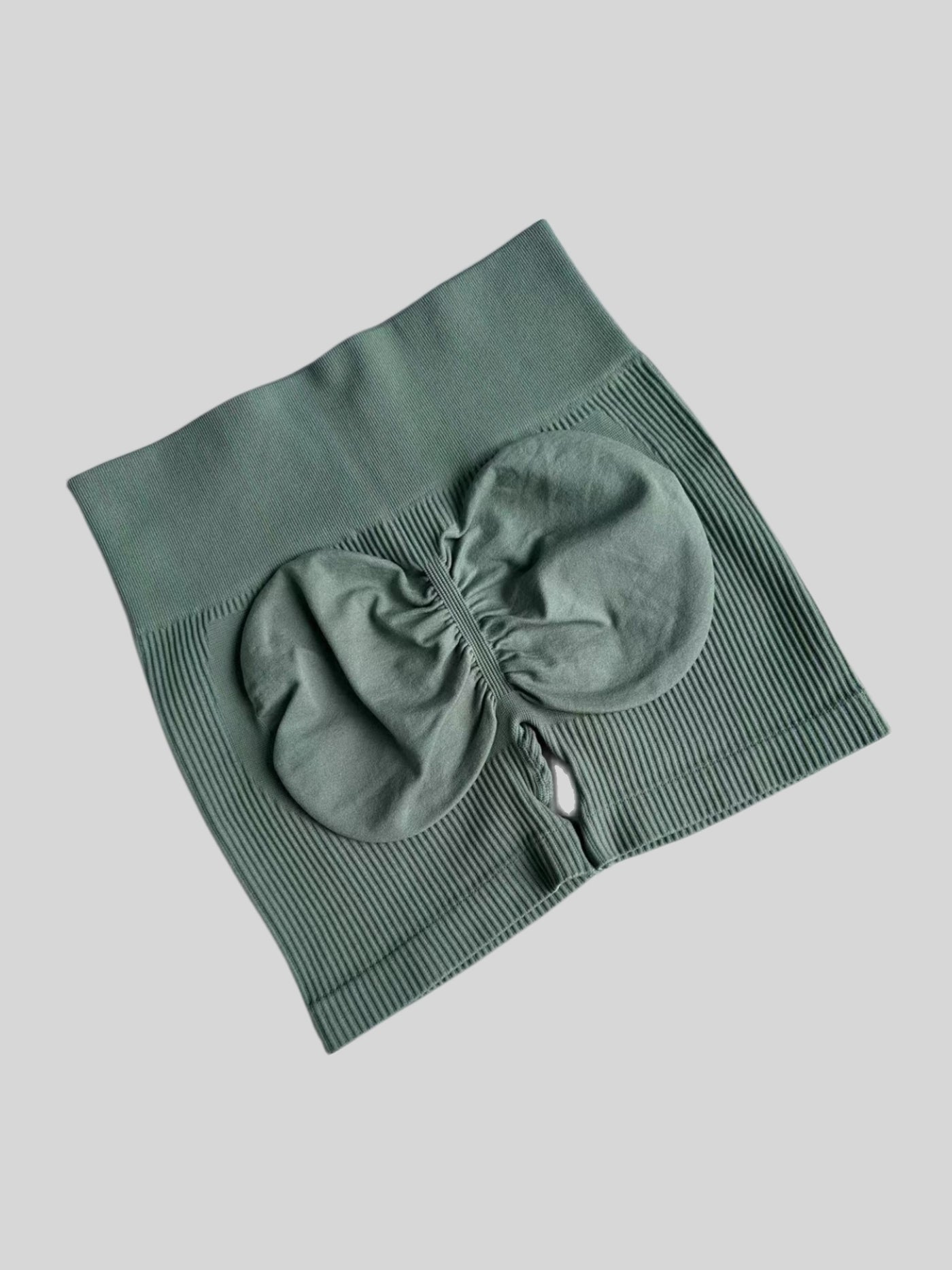 Seamless Butt Lifting Fitness Shorts and Yoga Short Sleeve Set