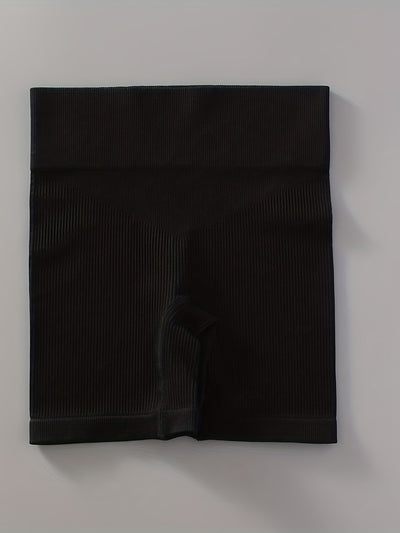 2pcs Women'S Breathable Seamless Yoga Leggings & Bra Set - High-Stretch Ribbed Gym Workout Shorts with Bra, Moisture-Wicking Athletic Outfit for Running, Pilates