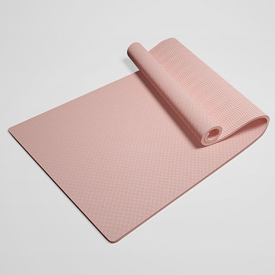 1pc Non-Slip TPE Yoga Mat - Lightweight, Quiet Exercise & Fitness Mat for Home Workouts