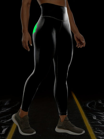 Vibrant Skeleton Hands Printed High Waist Sports Yoga Leggings - Moisture-Wicking, Four-Way Stretch, Comfortable, and Breathable - Perfect for Halloween, Carnival, Music Festival, and Workout Enthusiasts